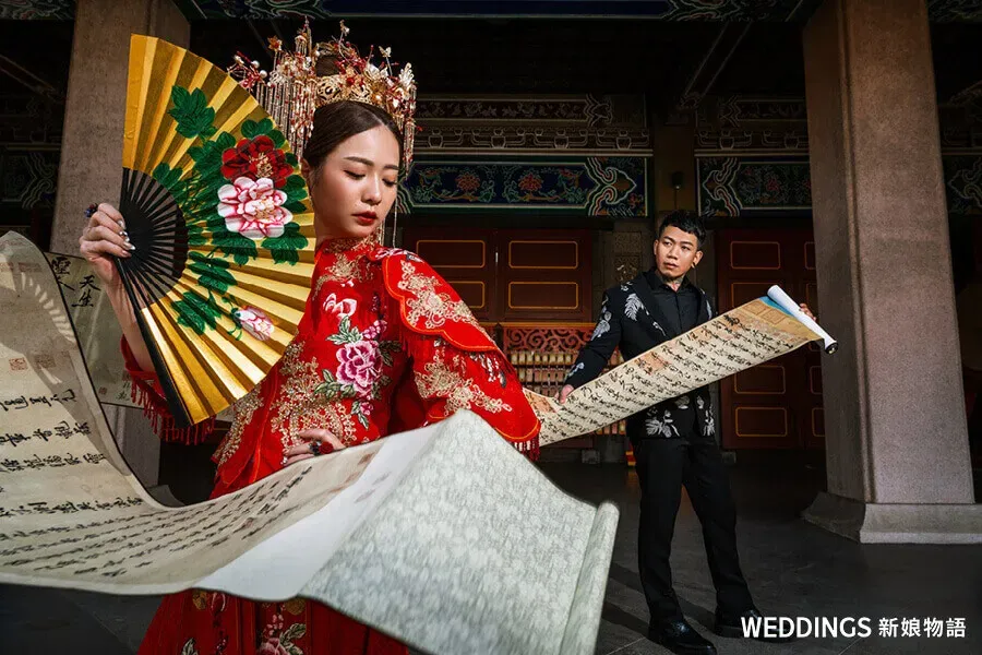 風格婚紗照:許麻瓜化身優雅女神登場,拍出東西合璧的婚紗照風格