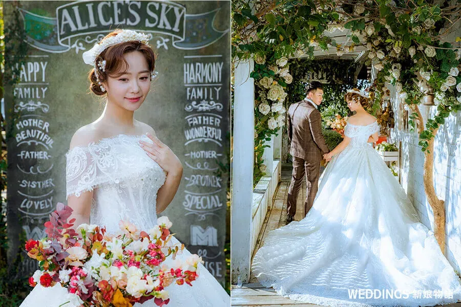 風格婚紗照:許麻瓜化身優雅女神登場,拍出東西合璧的婚紗照風格