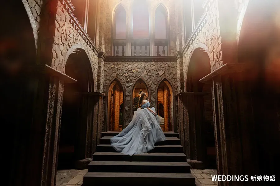 風格婚紗照:許麻瓜化身優雅女神登場,拍出東西合璧的婚紗照風格